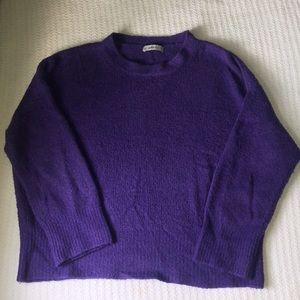Zara • Crewneck Knit Purple Sweater